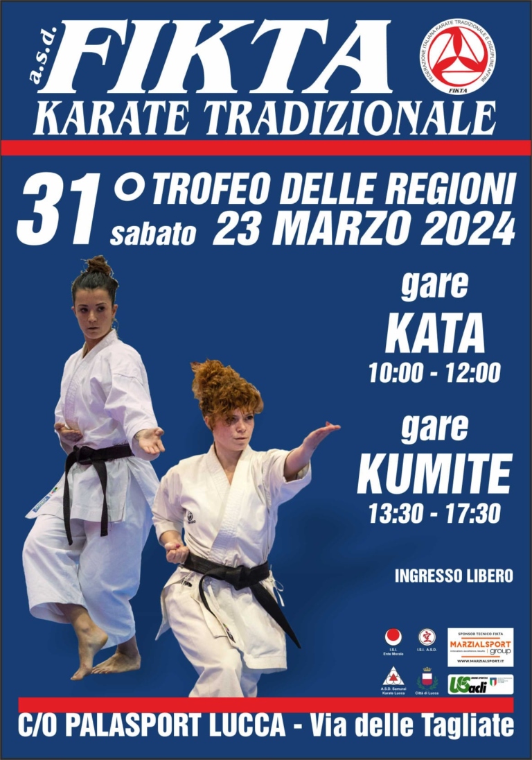 31° TROFEO DELLE REGIONI 2024 LUCCA 23 marzo 2024 FIKTA